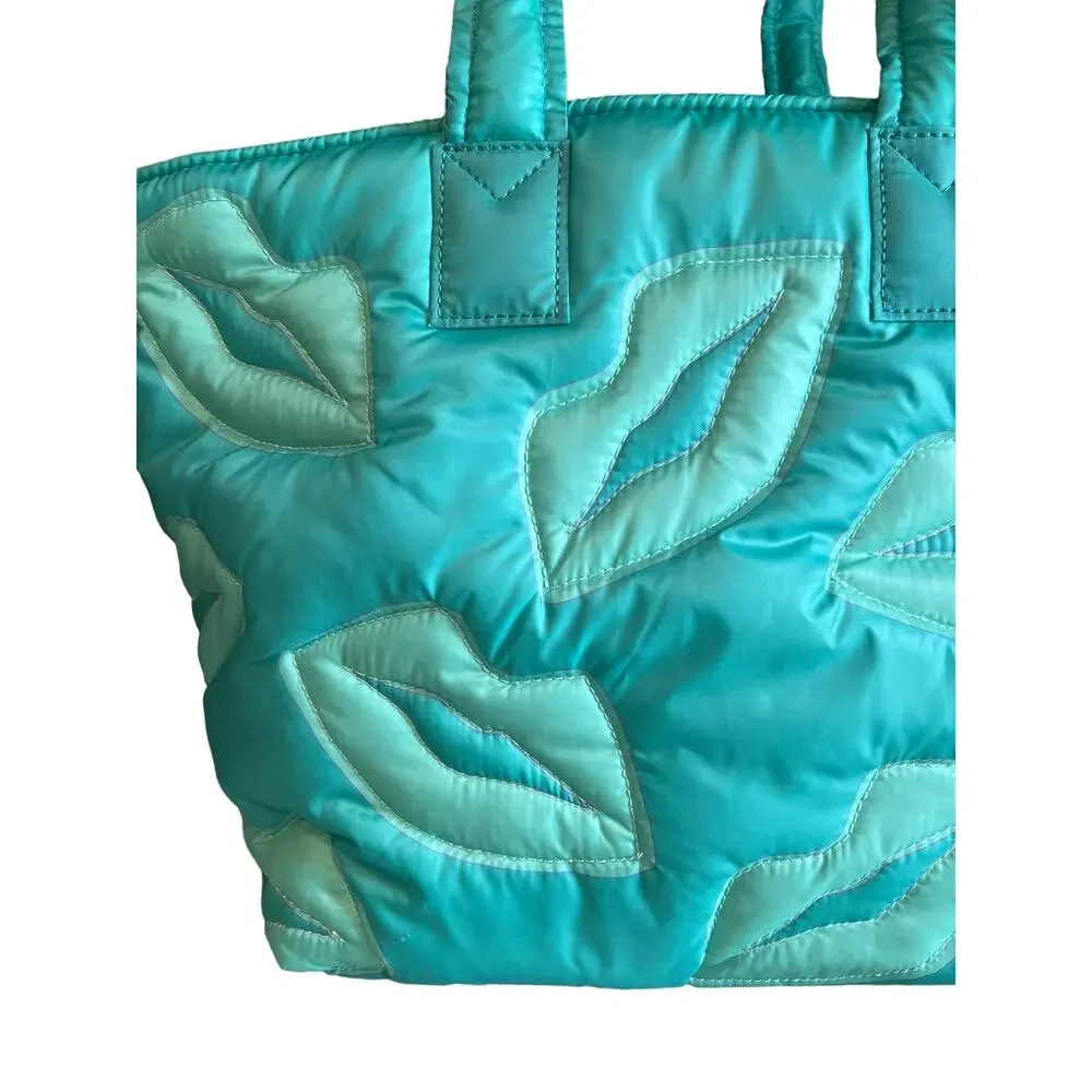 Wildfox Nylon Tote Overnight Bag Seafoam Green